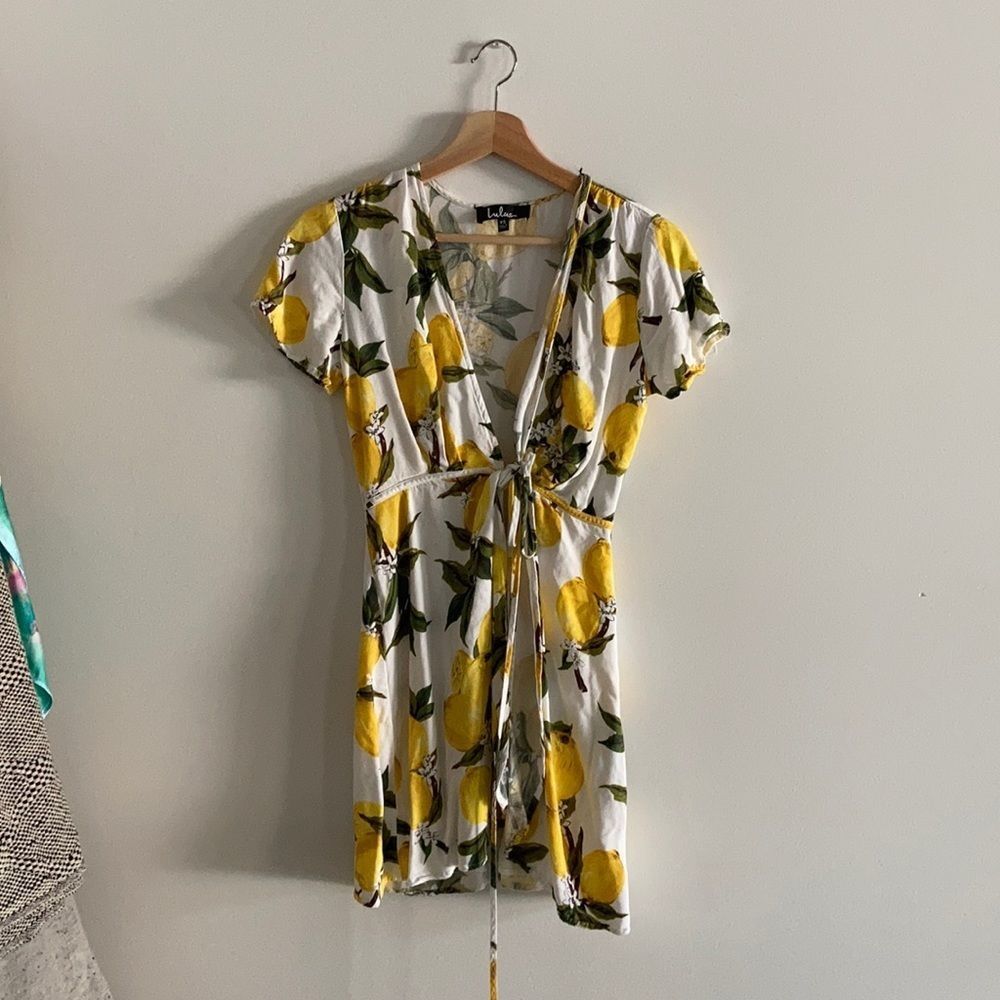 Lemon Wrap Dress
